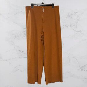 Shein Curve Women's Brown Wide Leg Dress Pants Size 1X